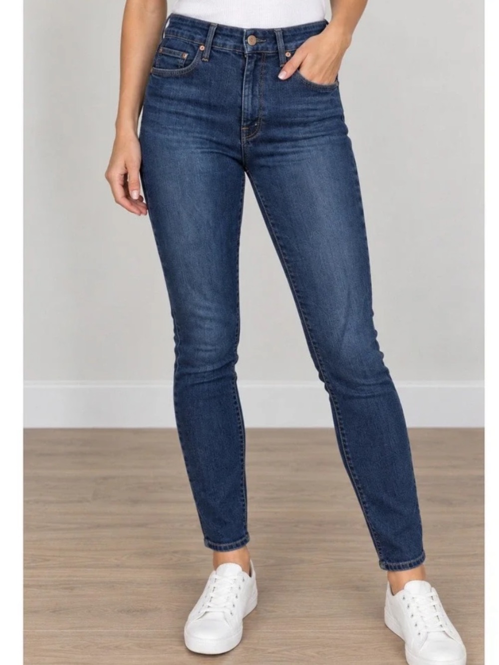 MOTHER Jeans Women’s Size 28 High Waisted Looker Skinny Clean Sweep MedDark Wash